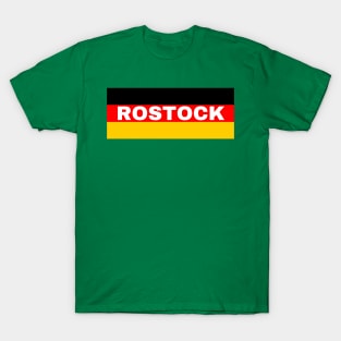 Rostock City in German Flag T-Shirt